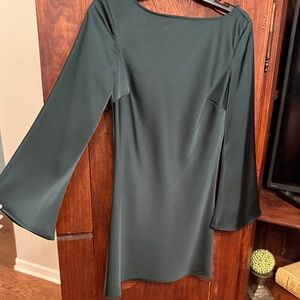 Gianni Bini Dark Green Long Sleeve Dress